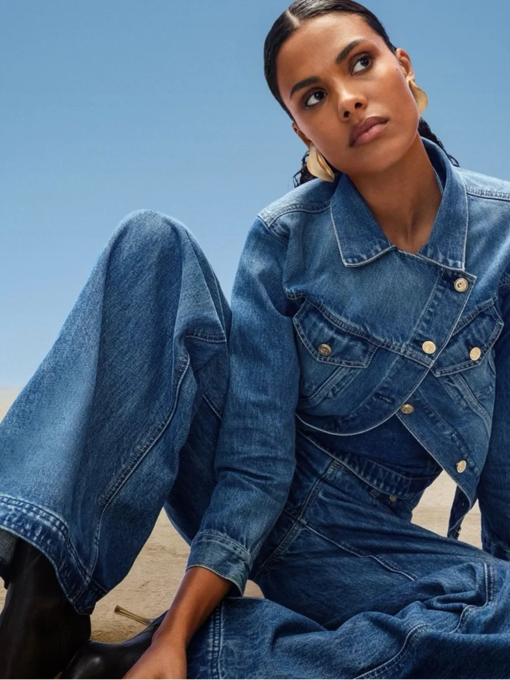 Cult Gaia x Gap Collab Blue Denim Jacket - Picture 8 of 8